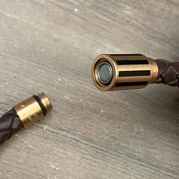 New Bruno Banani men’s leather cord necklace - Picture 7 of 9